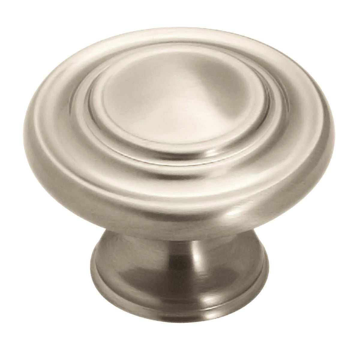 Inspirations 15/16 inch (33mm) Diameter Satin Nickel Cabinet Knob