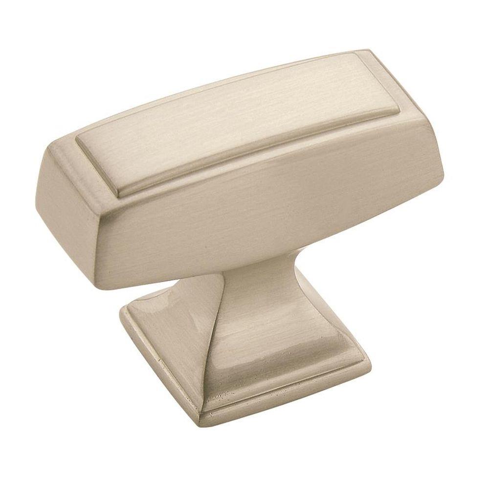 Mulholland 11/2 inch (38mm) Length Satin Nickel Cabinet Knob