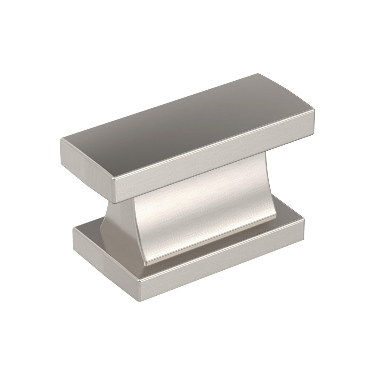Socle 17/16 inch (37mm) Length Satin Nickel Cabinet Knob