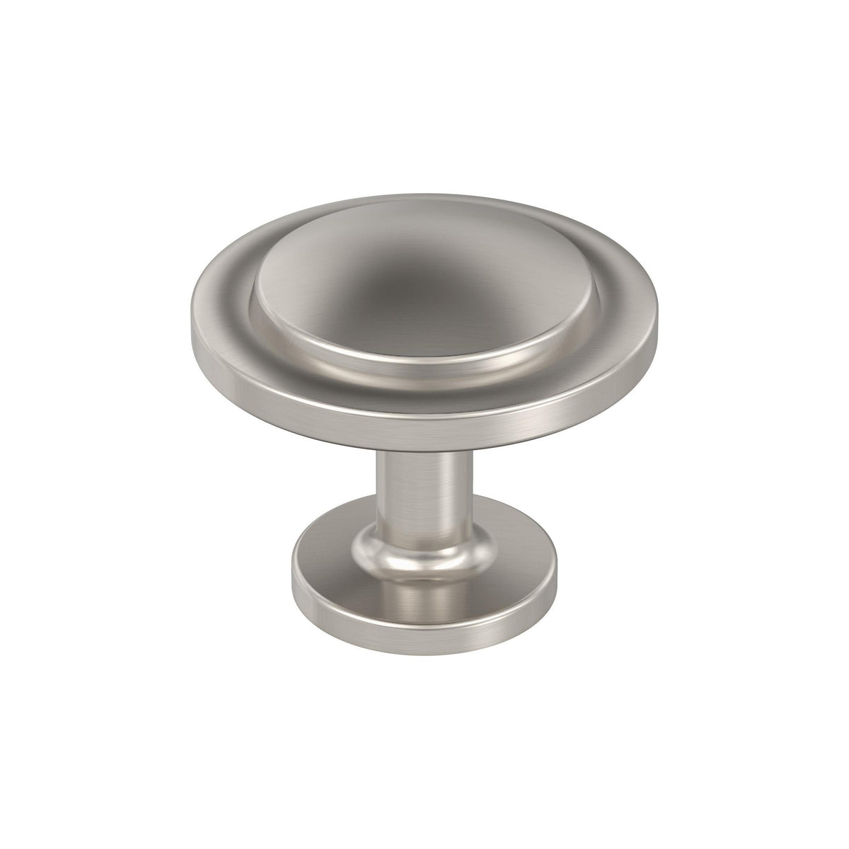 Loop 13/16 inch (30mm) Diameter Satin Nickel Cabinet Knob