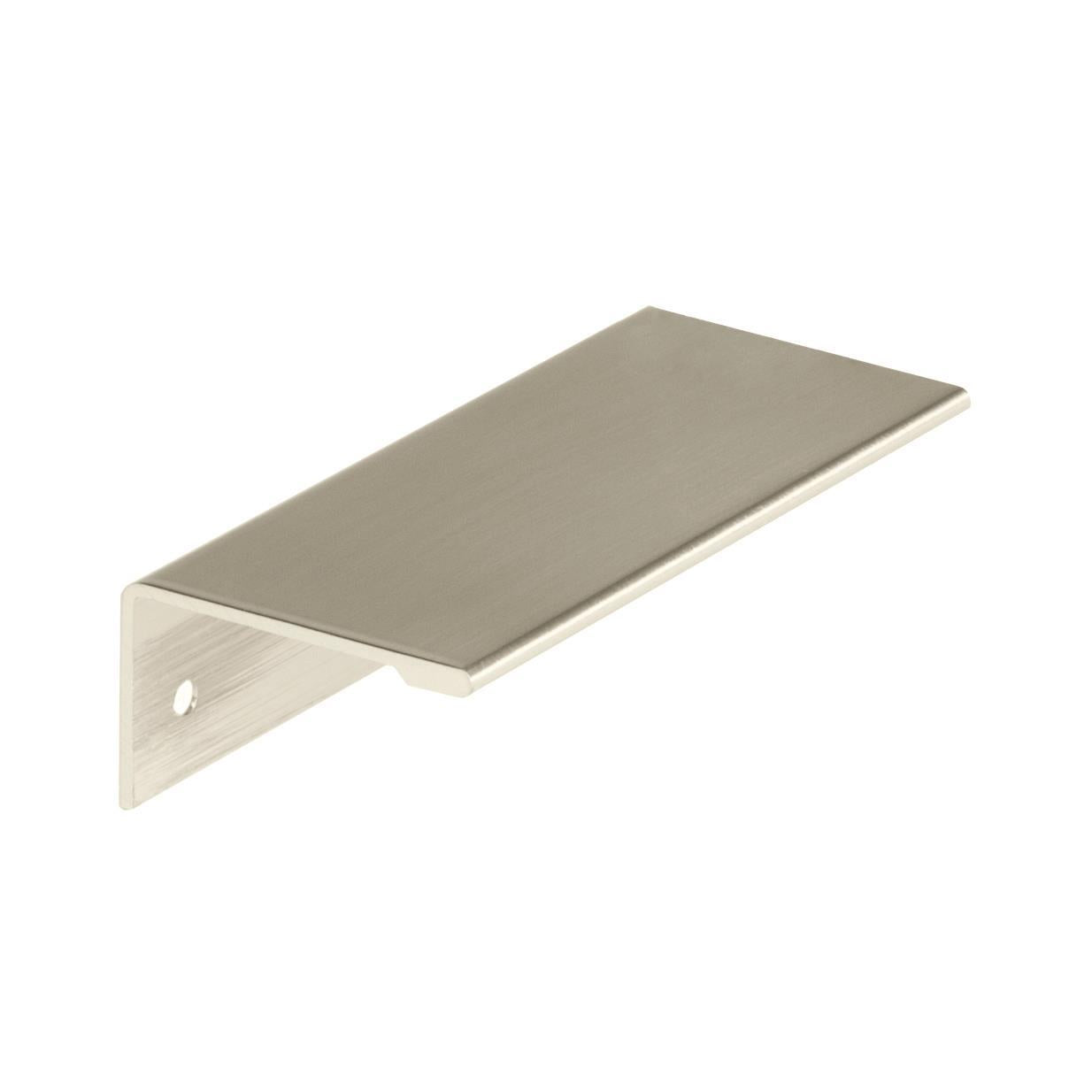 Edge Pulls 3 inch (76mm) CentertoCenter Satin Nickel Cabinet Edge Pull