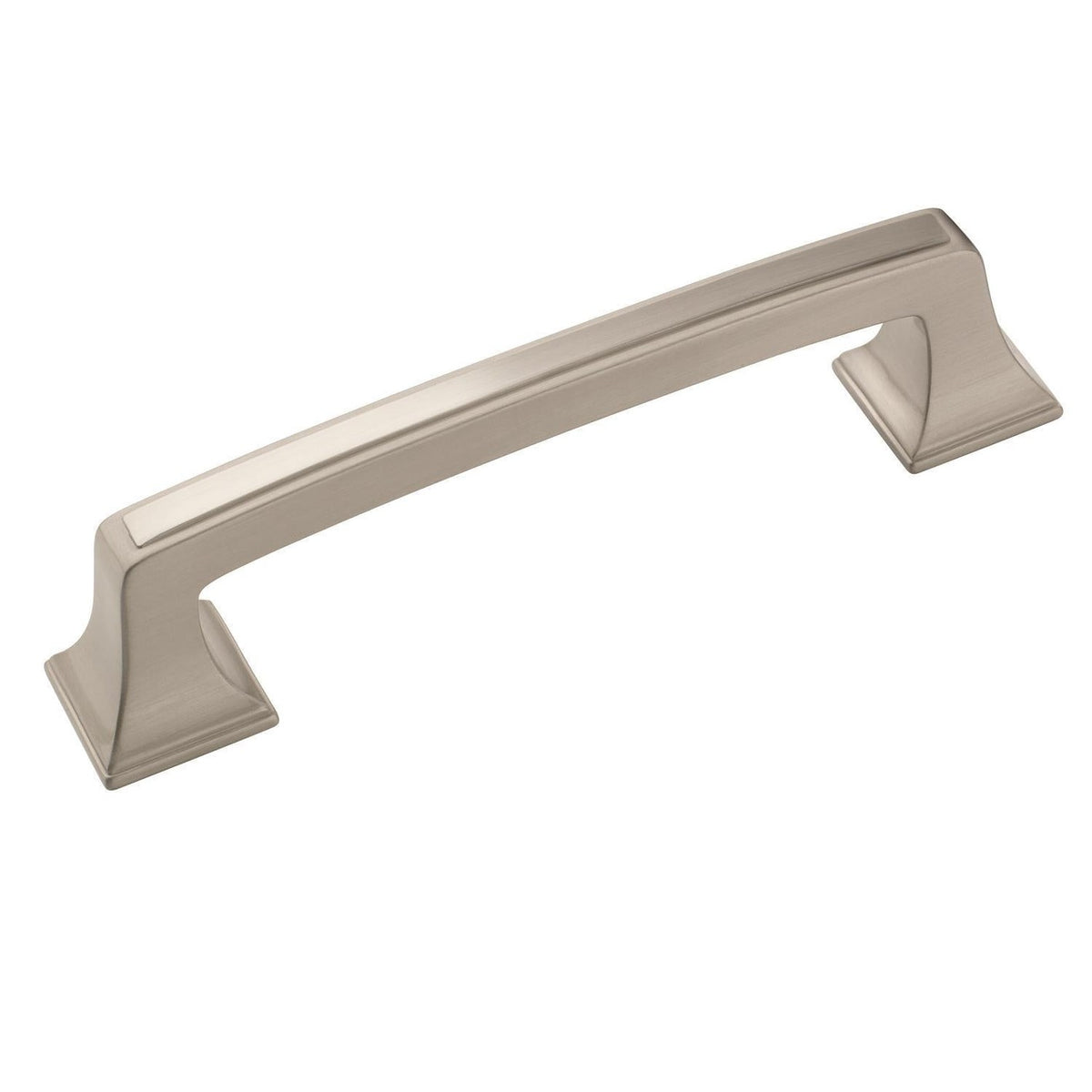 Mulholland 33/4 inch (96mm) CentertoCenter Satin Nickel Cabinet Pull
