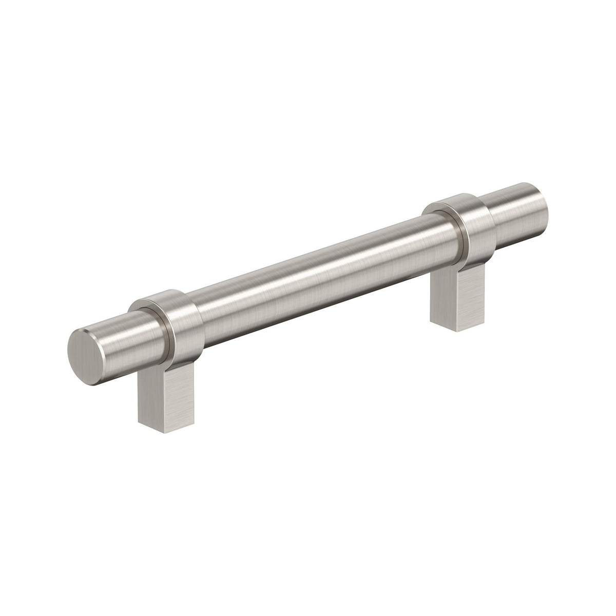 Central 33/4 inch (96mm) CentertoCenter Satin Nickel Cabinet Pull