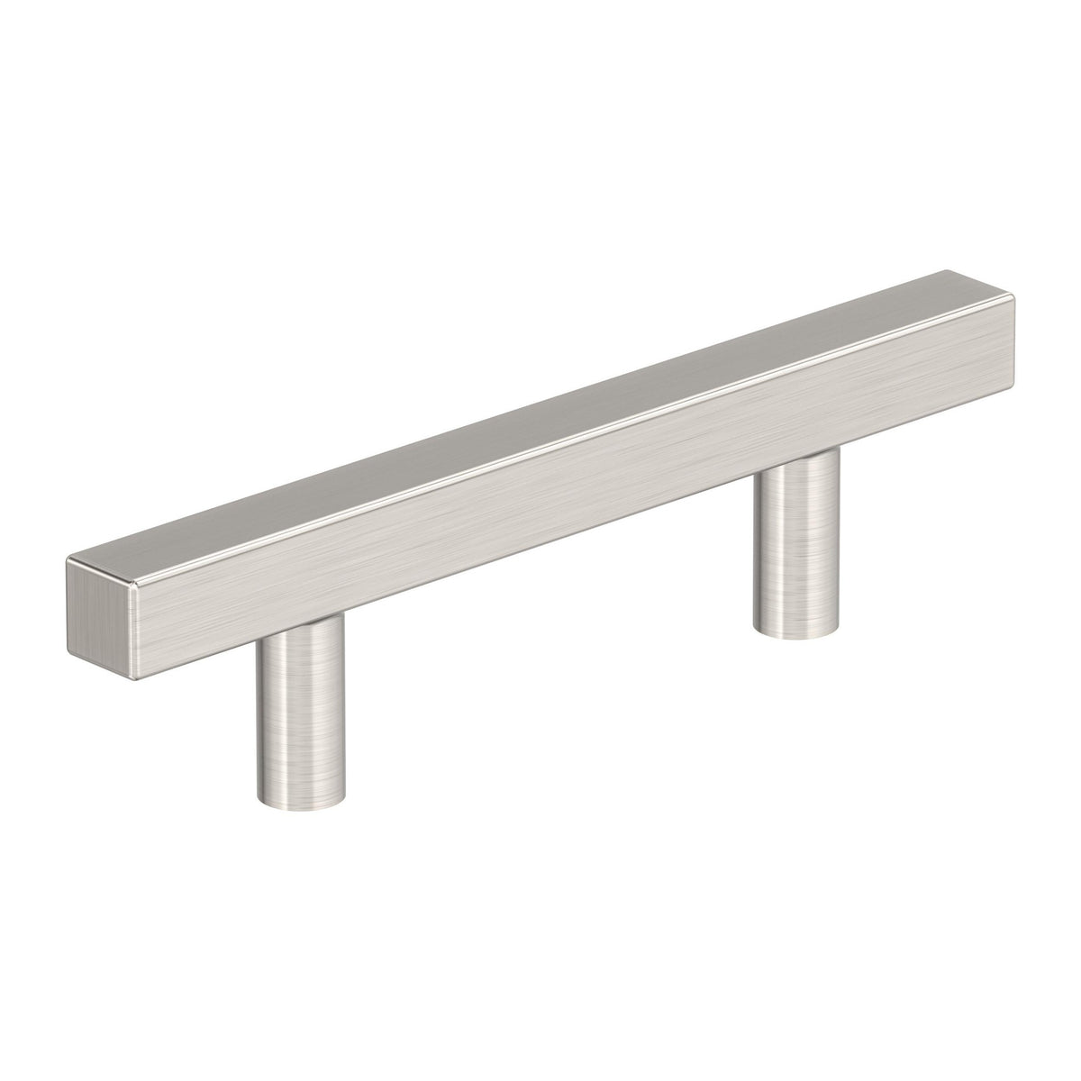 Bar Pulls Square 3 inch (76mm) CentertoCenter Satin Nickel Cabinet Pull