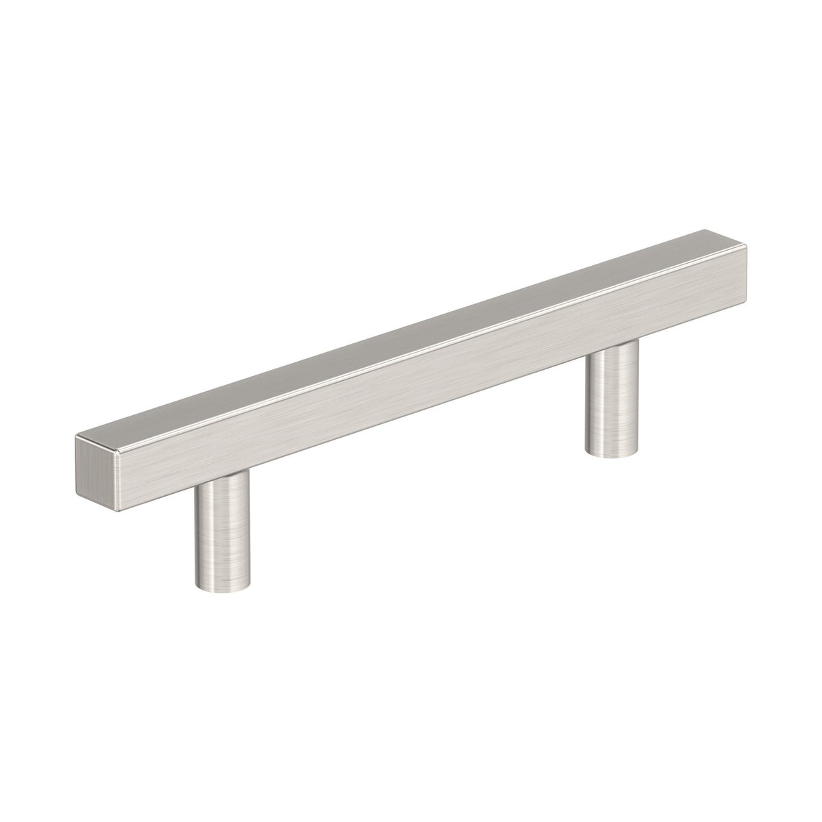 Bar Pulls Square 33/4 inch (96mm) CentertoCenter Satin Nickel Cabinet Pull