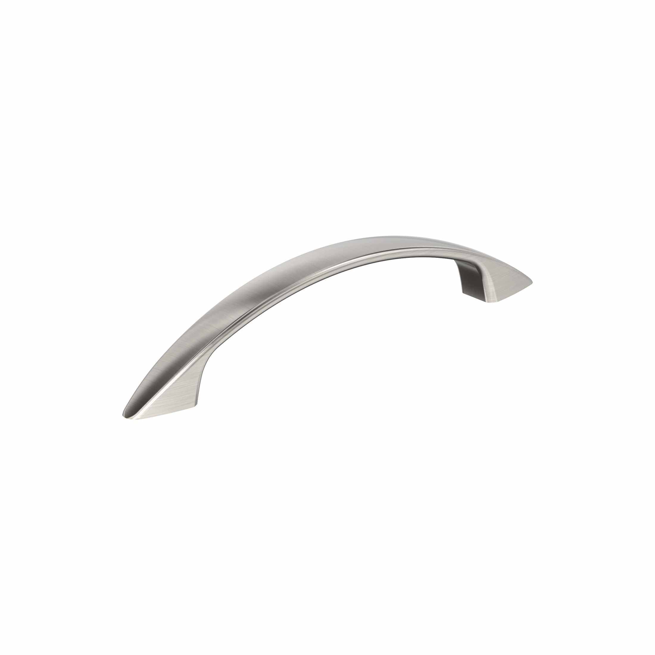 Arc 33/4 inch (96mm) CentertoCenter Satin Nickel Cabinet Pull