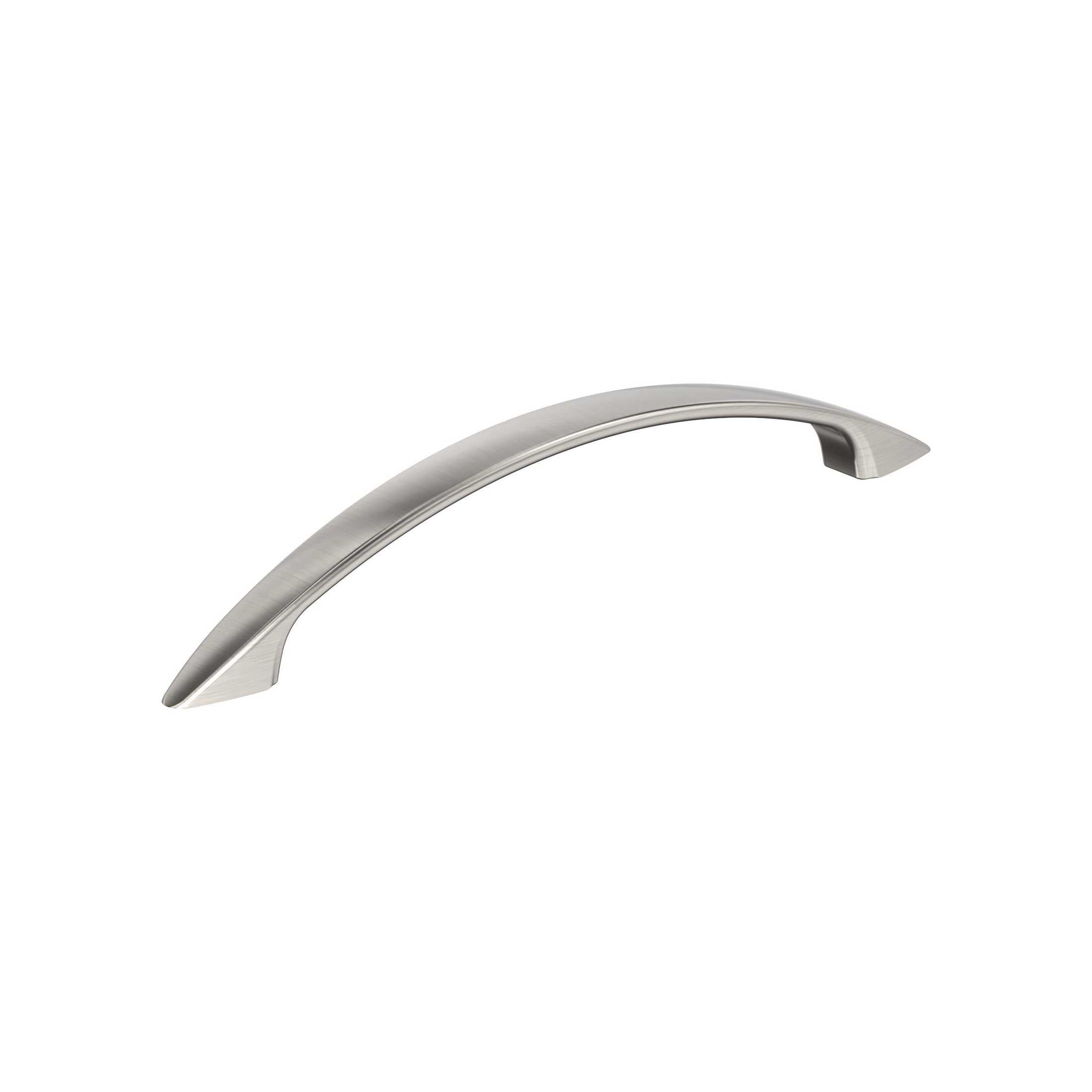 Arc 51/16 inch (128mm) CentertoCenter Satin Nickel Cabinet Pull