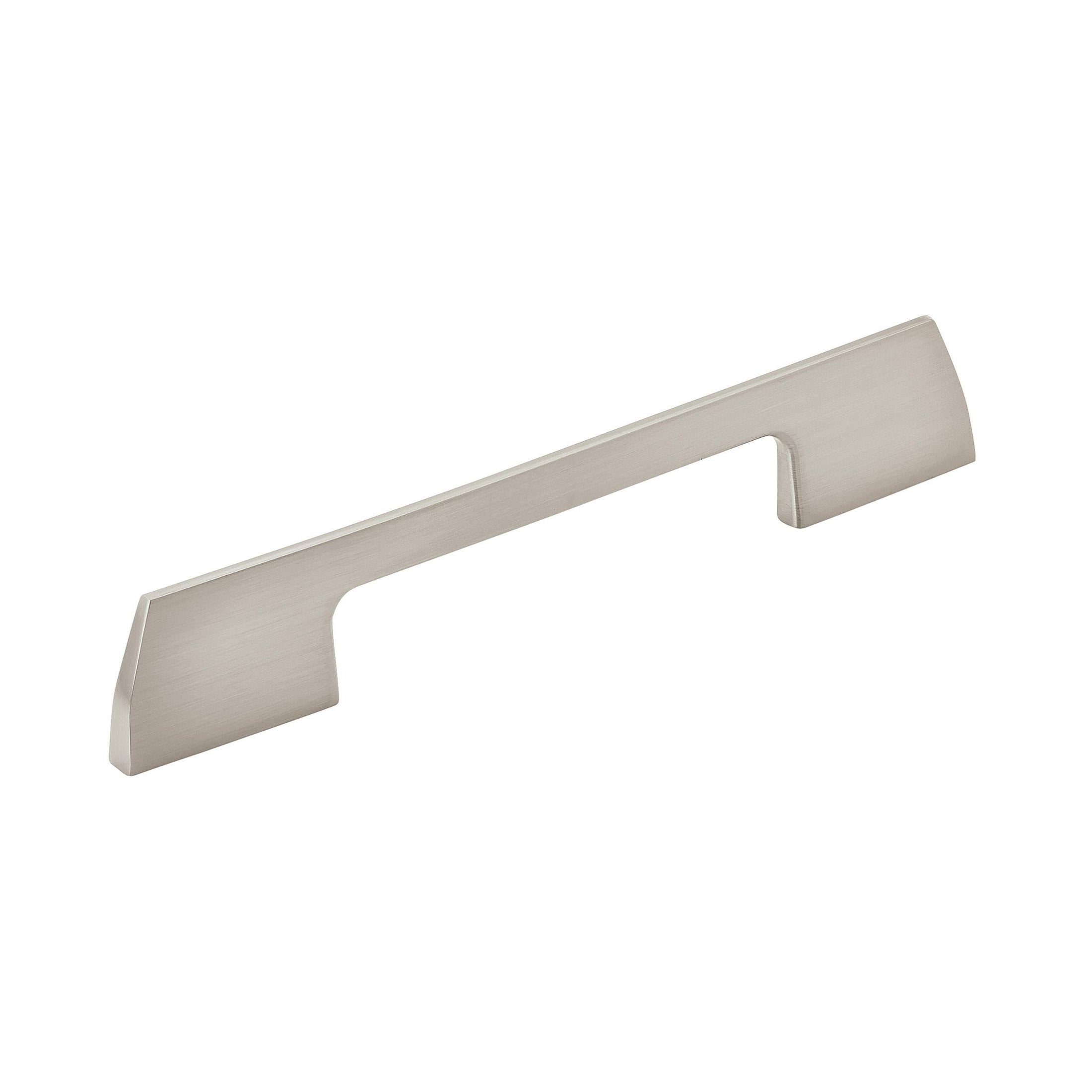 Angle 51/16 inch (128mm) CentertoCenter Satin Nickel Cabinet Pull