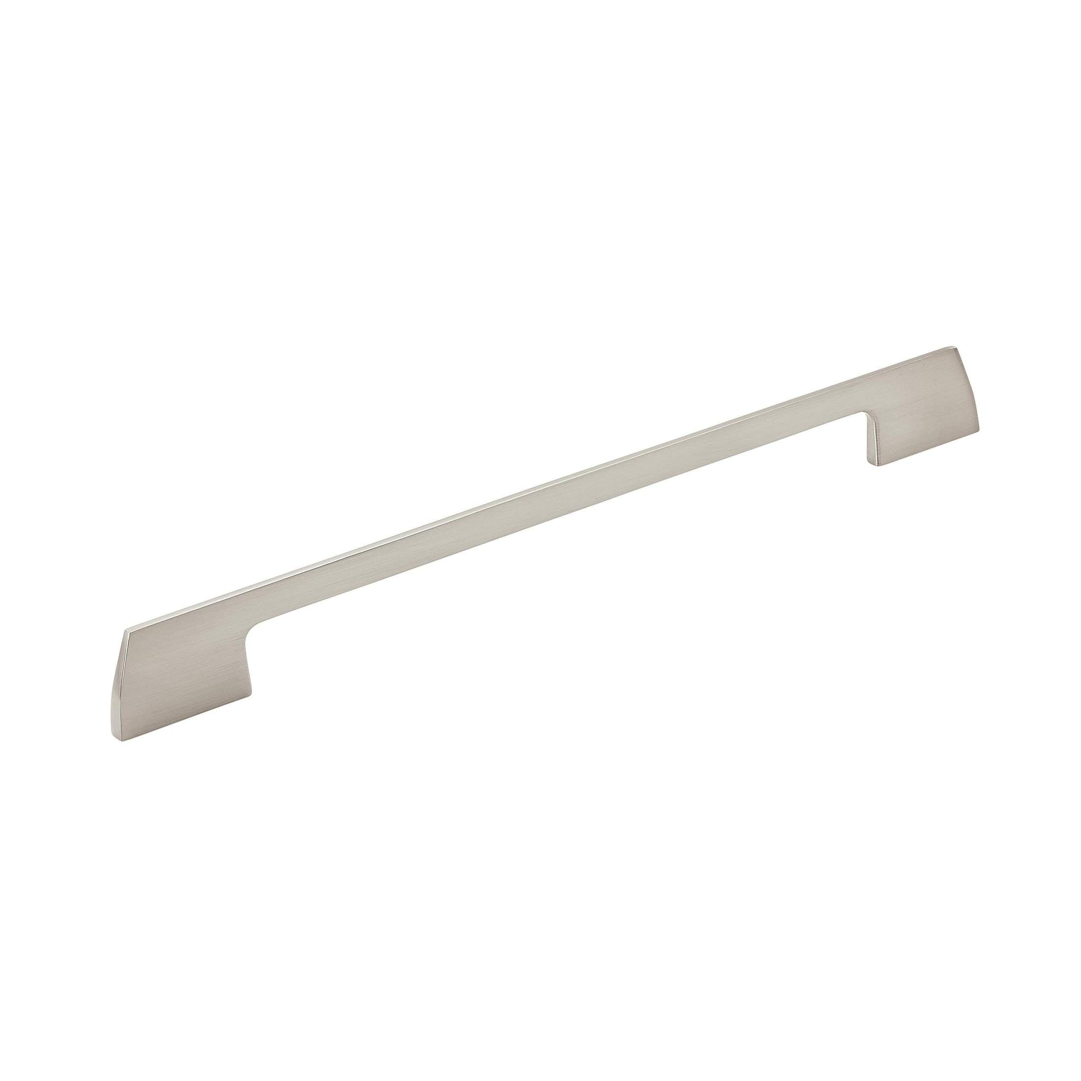 Angle 101/16 inch (256mm) CentertoCenter Satin Nickel Cabinet Pull