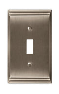 Candler 1 Toggle Satin Nickel Wall Plate
