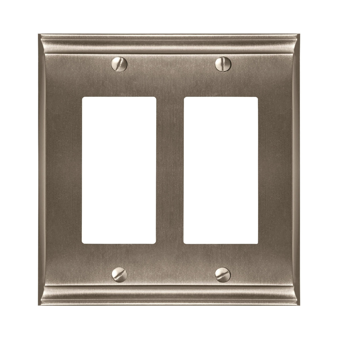 Candler 2 Rocker Satin Nickel Wall Plate