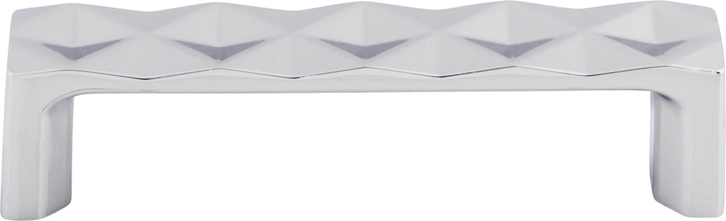Top Knobs Quilted Series 3-3/4"(95mm) CC Pull, Polished Chrome