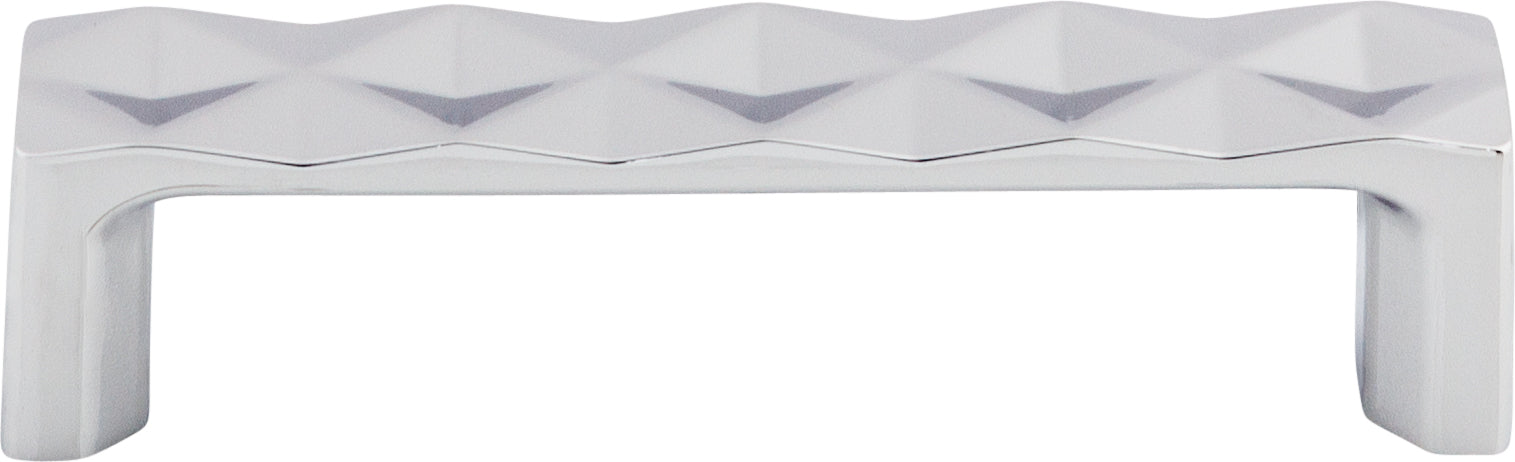 Top Knobs Quilted Series 3-3/4"(95mm) CC Pull, Polished Chrome