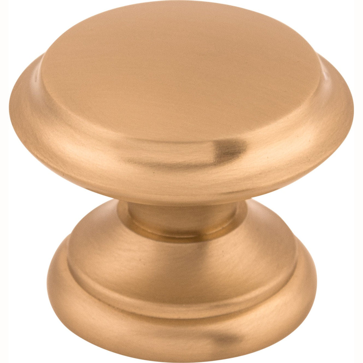 Top Knobs Flat Top Series 1-3/8"L Knob, Brushed Bronze