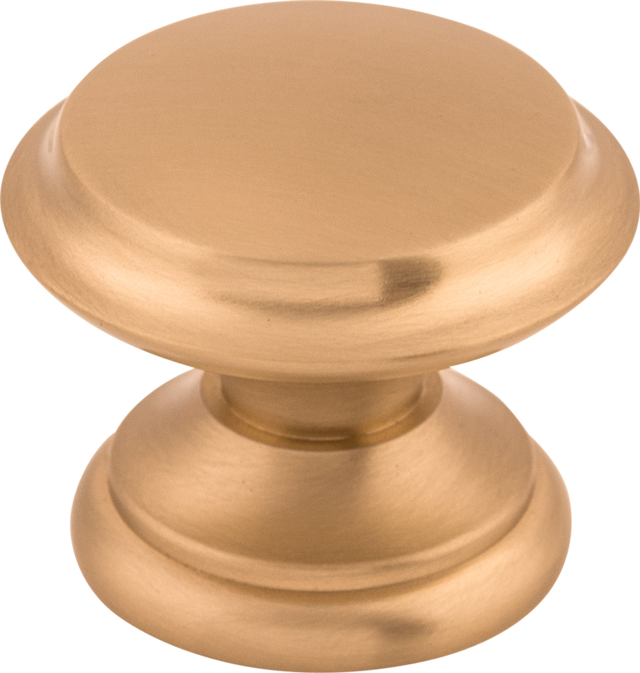 Top Knobs Flat Top Series 1-3/8"L Knob, Brushed Bronze