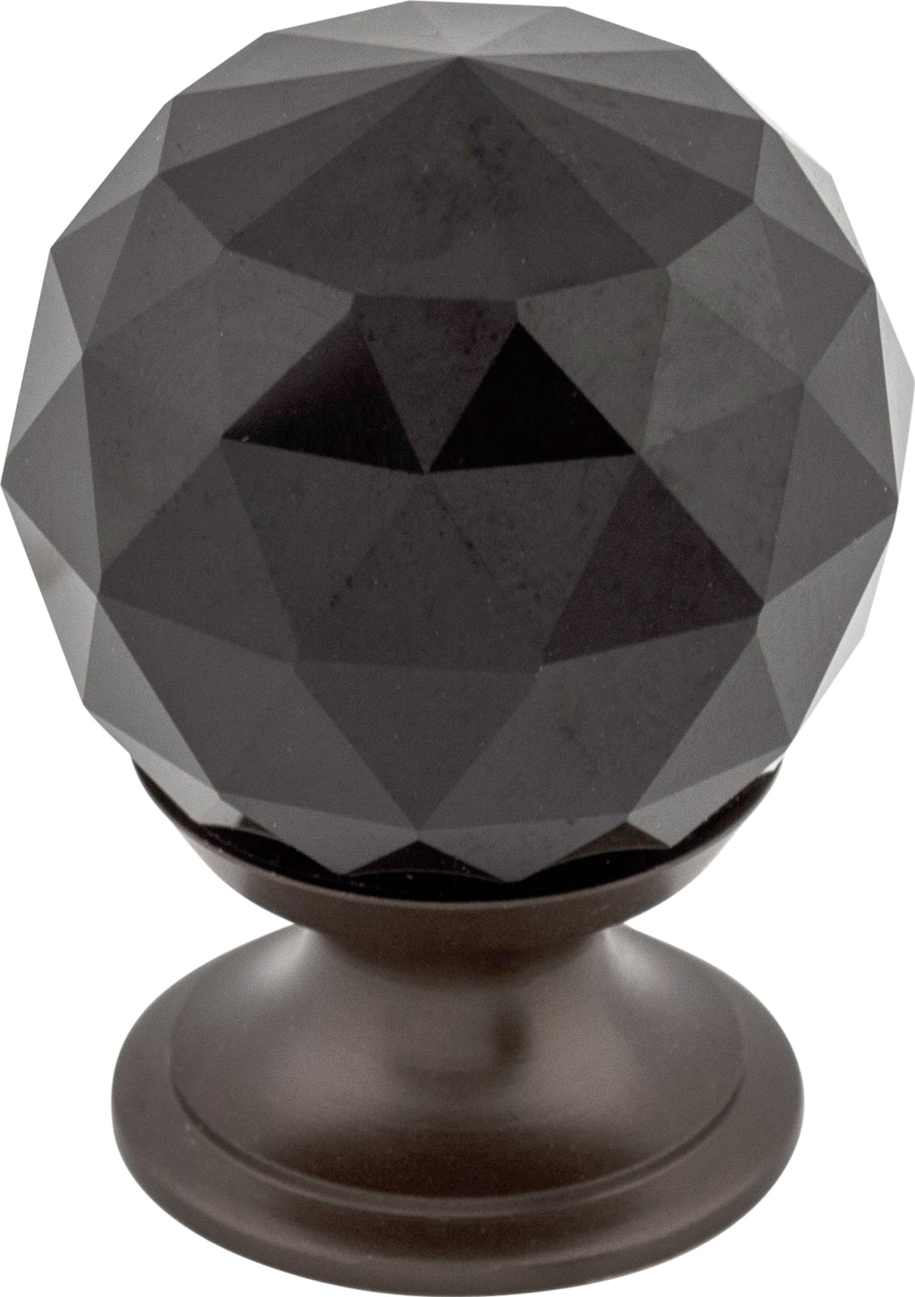 Top Knobs Black Crystal Series 1-1/8"L Knob, 