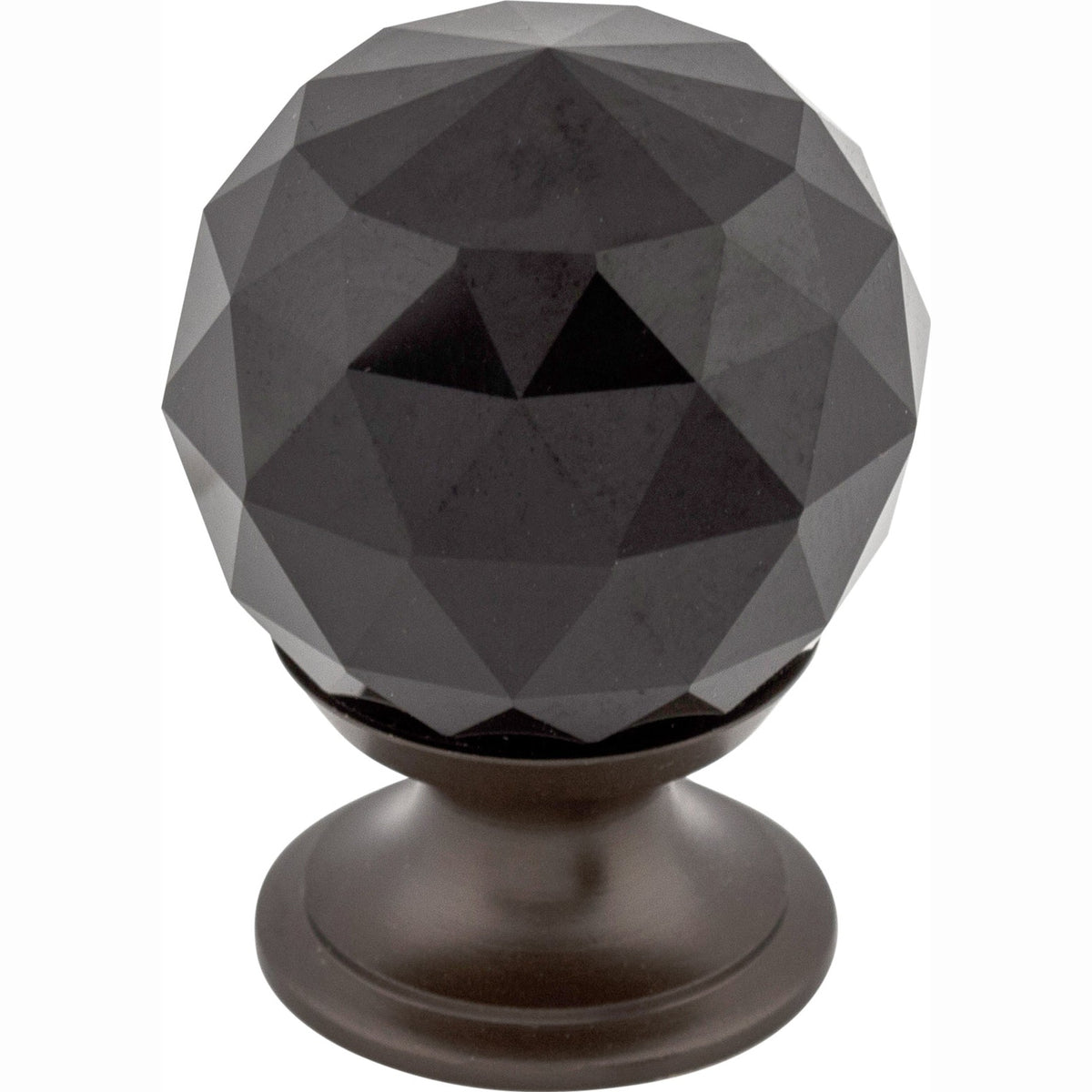 Top Knobs Black Crystal Series 1-1/8"L Knob, 