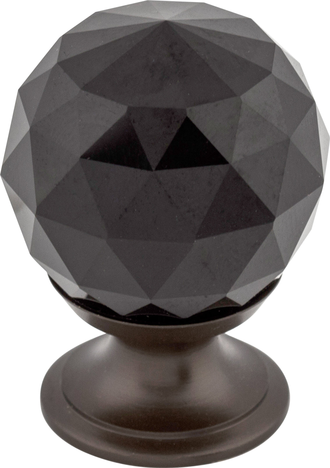 Top Knobs Black Crystal Series 1-1/8"L Knob, 
