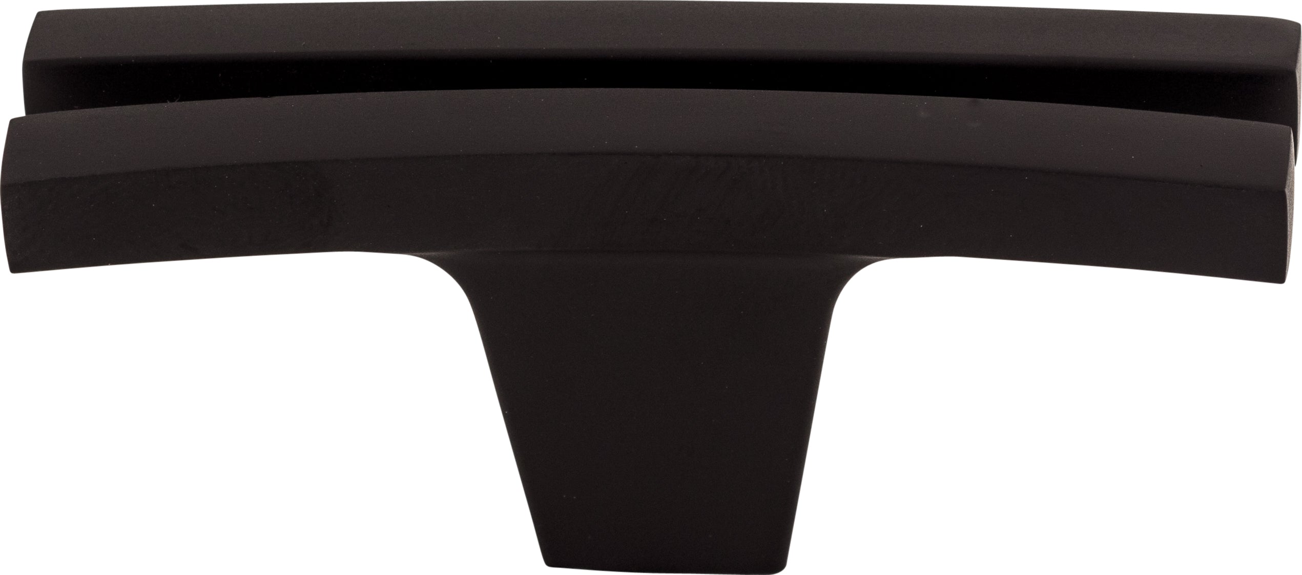 Top Knobs Flared Series 2-5/8"L Knob, Flat Black