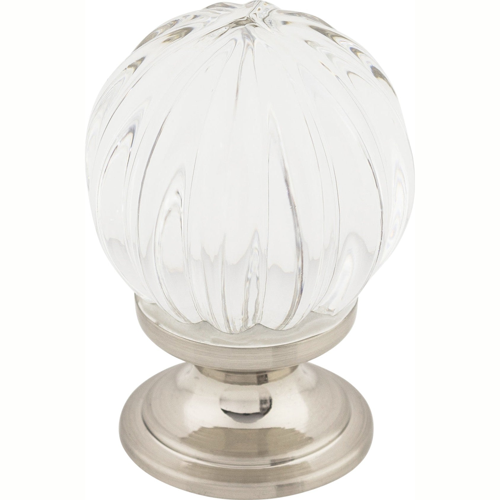 Top Knobs Clear Melon Crystal Series 1-1/8"L Knob, 