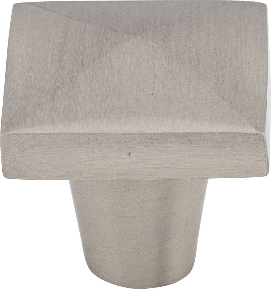 Top Knobs Aspen II Square Series 1-1/4"L Knob, Brushed Satin Nickel