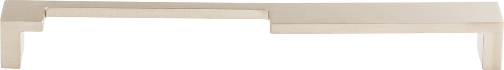 Top Knobs Modern Metro Series 9"(229mm) CC Notch Pull, Brushed Satin Nickel