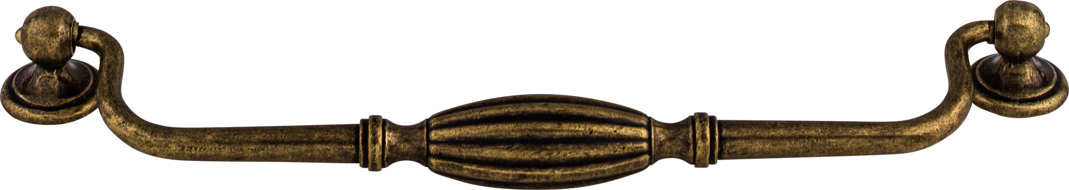 Top Knobs Tuscany Series 8-13/16"(223mm) CC Drop Pull, German Bronze