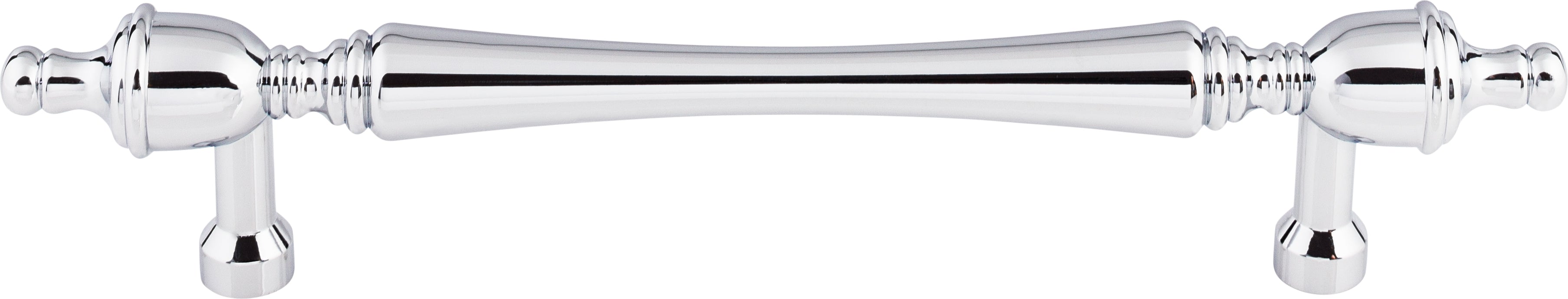 Top Knobs Somerset Finial Series 7"(178mm) CC Pull, Polished Chrome