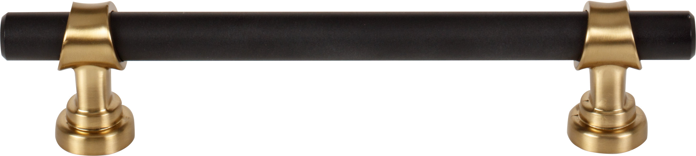 Top Knobs Bit Series 5-1/16"(128mm) CC Pull, Flat Black and Honey Bronze
