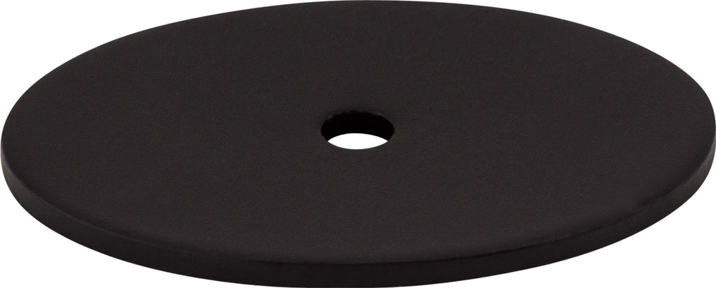 Top Knobs Oval Series 1-3/4"L Backplate, Flat Black