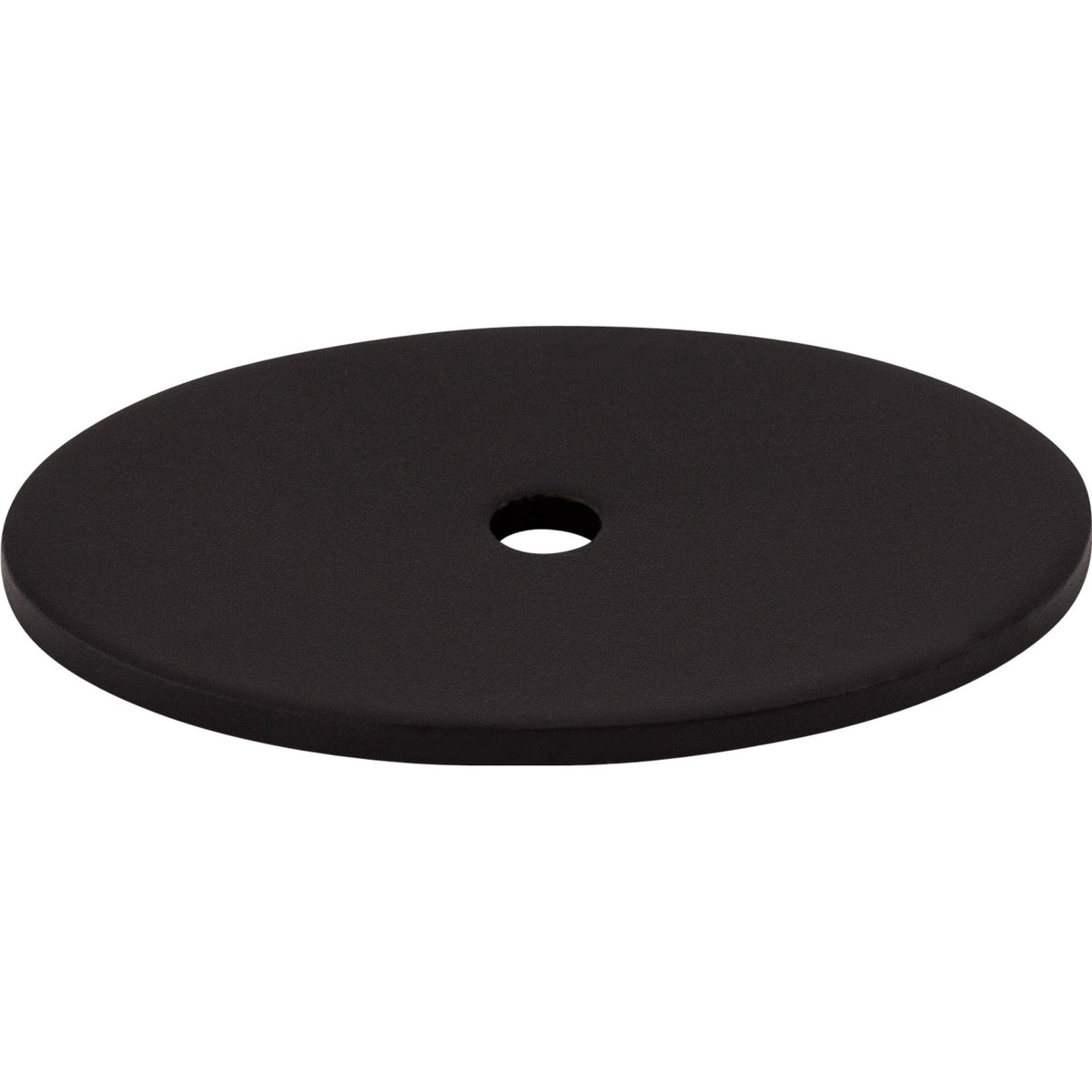 Top Knobs Oval Series 1-3/4"L Backplate, Flat Black