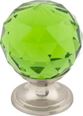 Top Knobs Green Crystal Series 1-1/8"L Knob, 