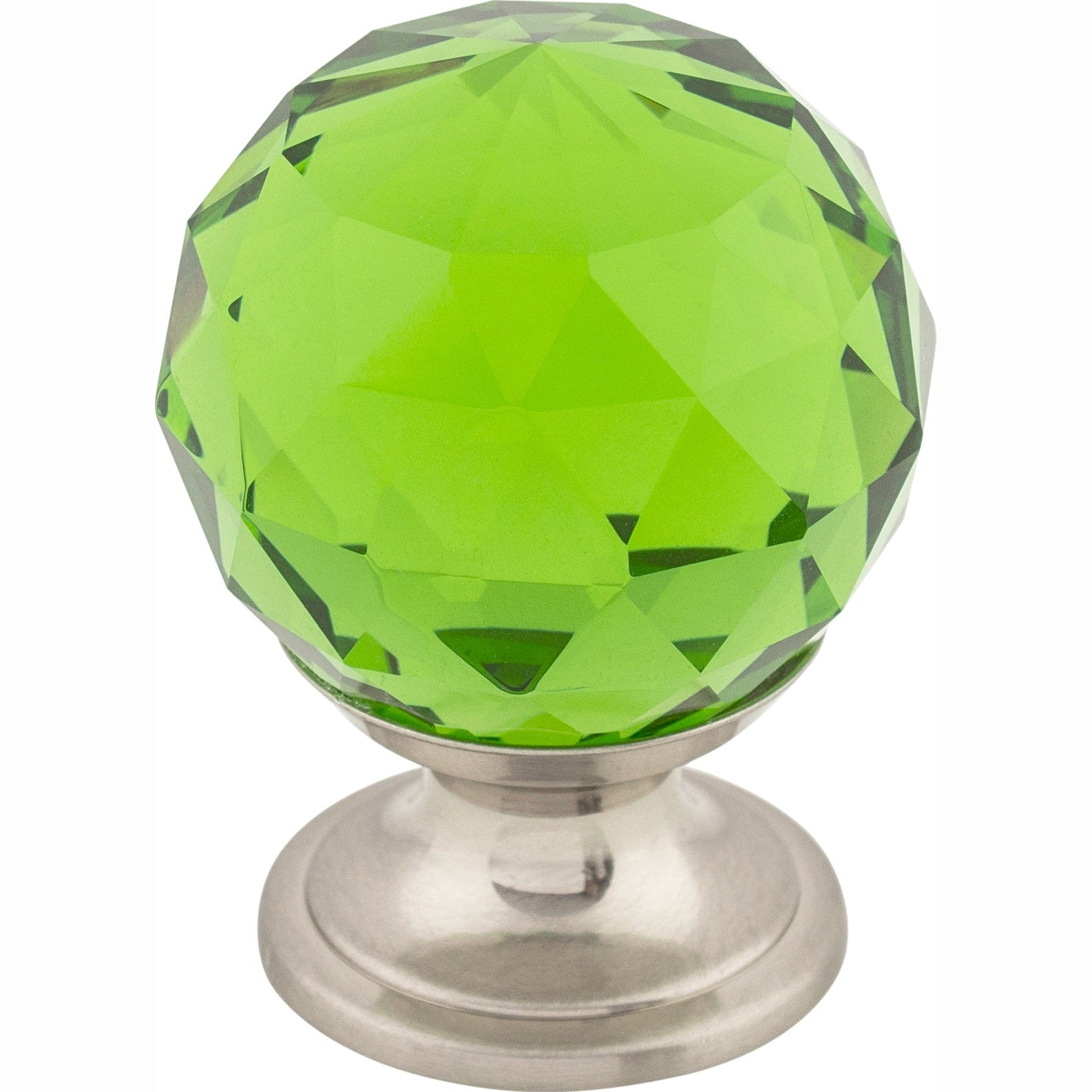 Top Knobs Green Crystal Series 1-1/8"L Knob, 