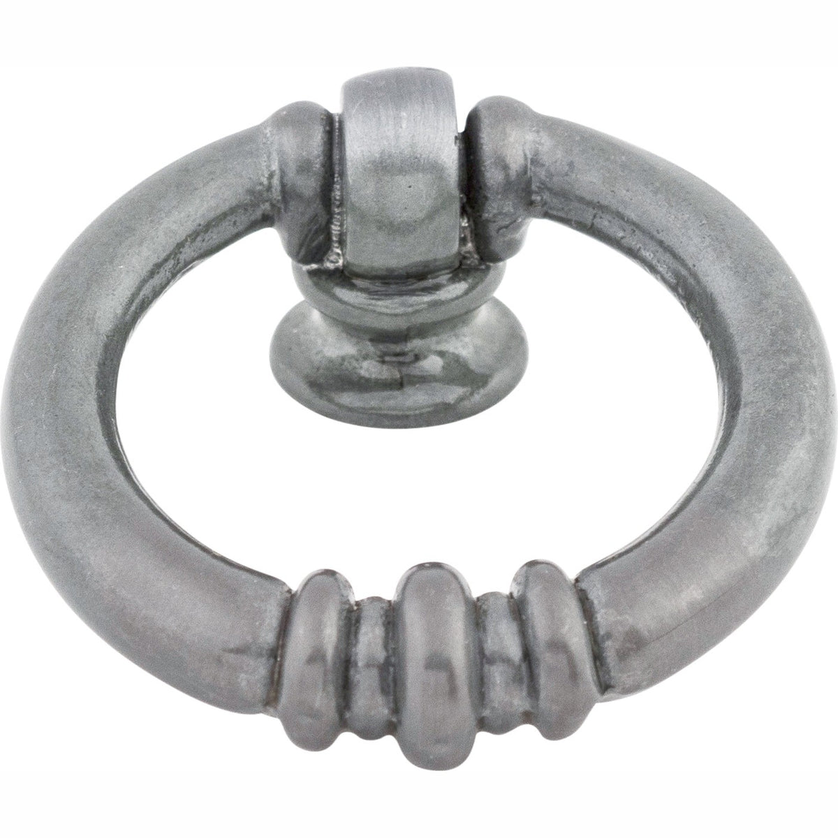 Top Knobs Newton Series 1-5/8"L Ring Pull, Pewter Light