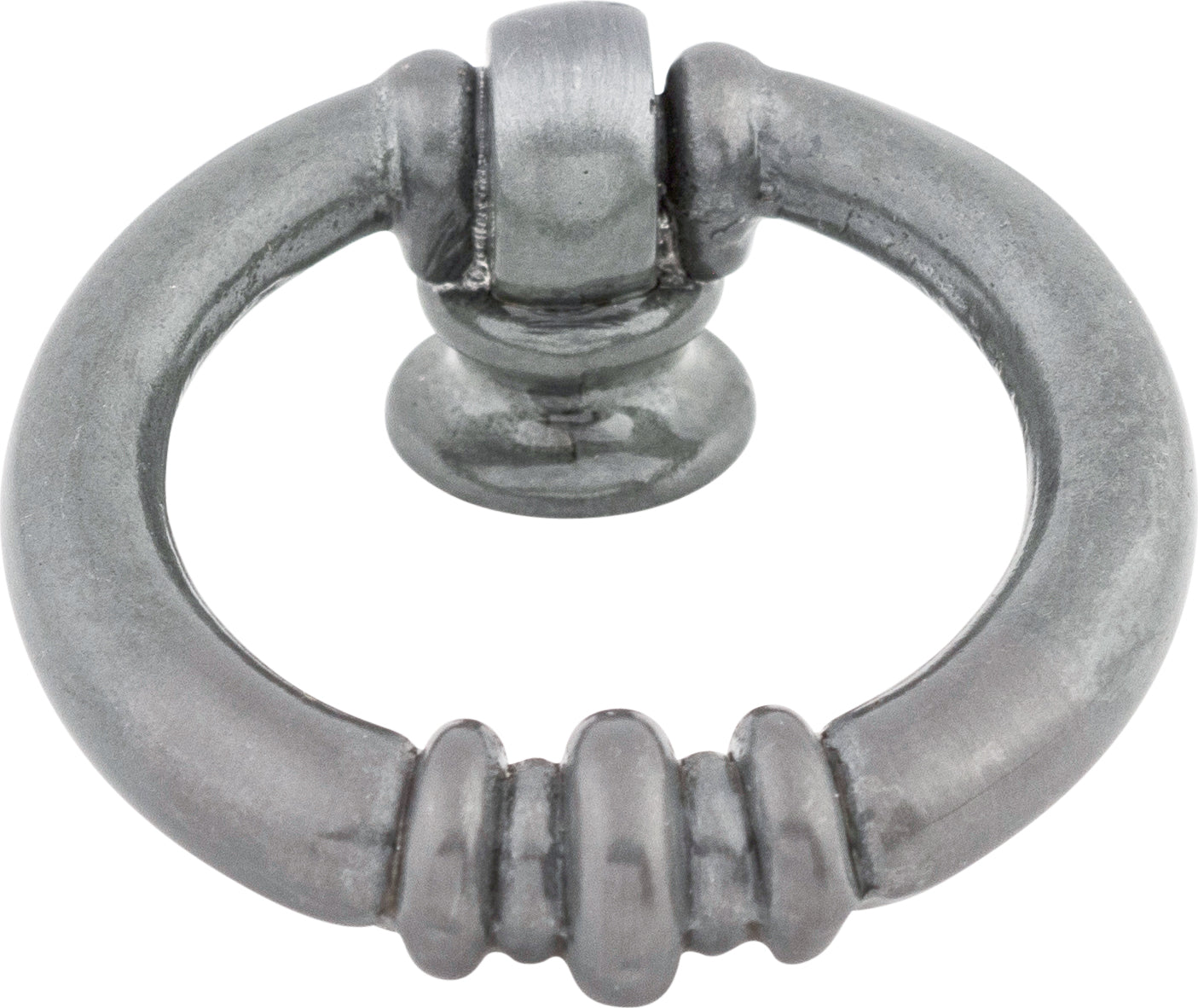Top Knobs Newton Series 1-5/8"L Ring Pull, Pewter Light