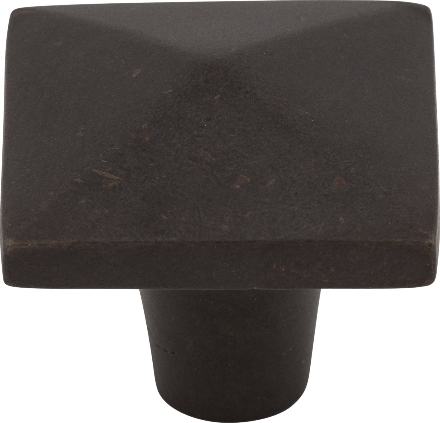 Top Knobs Aspen Square Series 1-1/2"L Knob, Medium Bronze