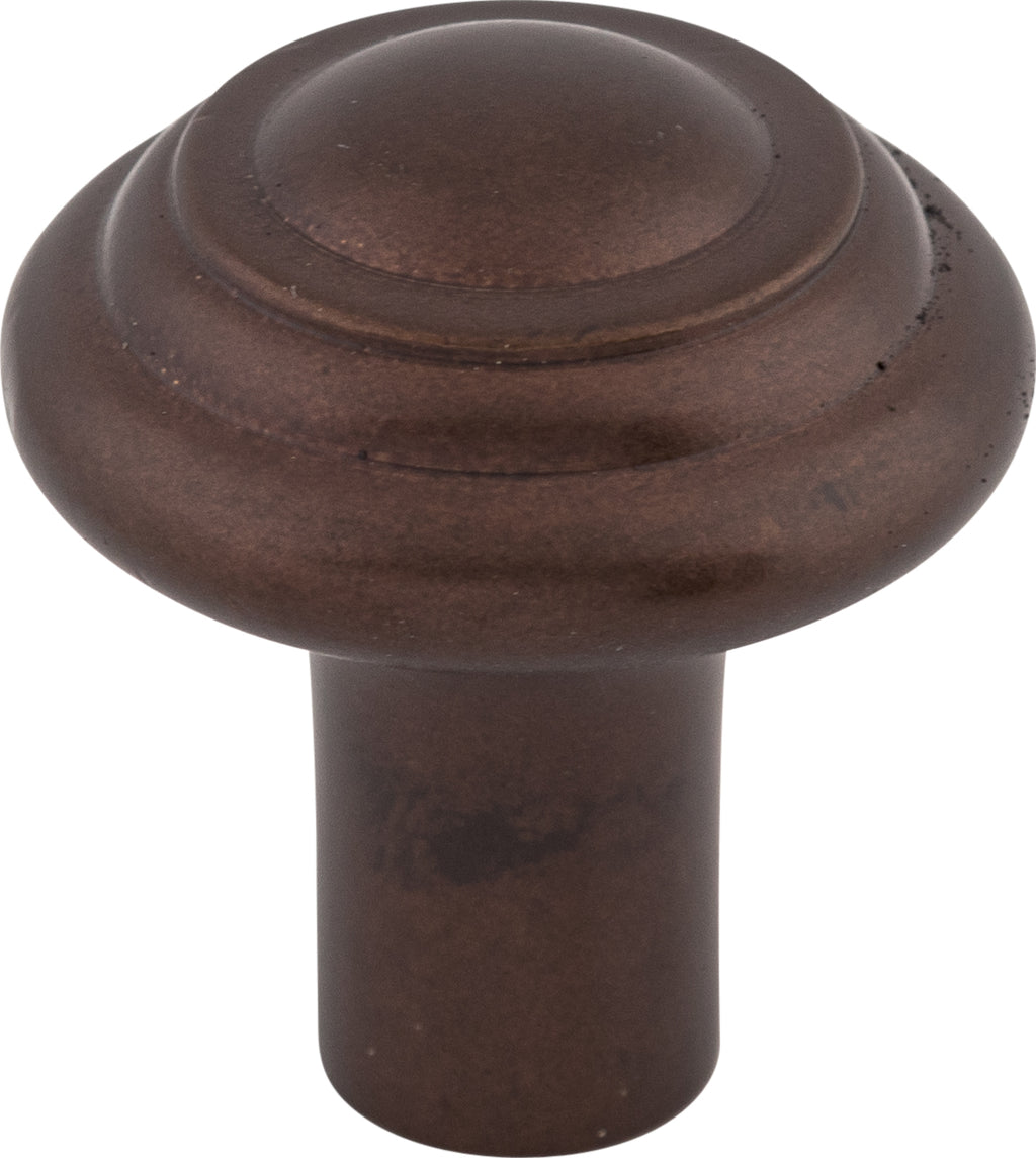 Top Knobs Aspen Button Series 1-1/4"L Knob, Mahogany Bronze