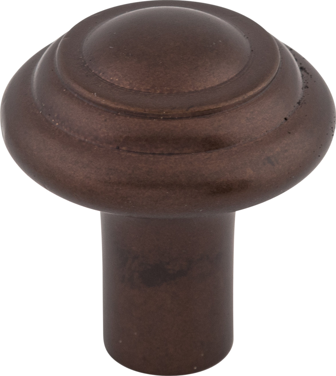Top Knobs Aspen Button Series 1-1/4"L Knob, Mahogany Bronze