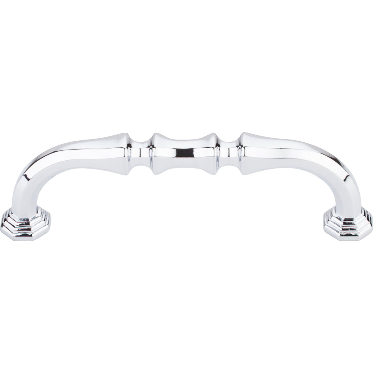 Top Knobs Chalet Series 3-3/4"(95mm) CC Pull, Polished Chrome