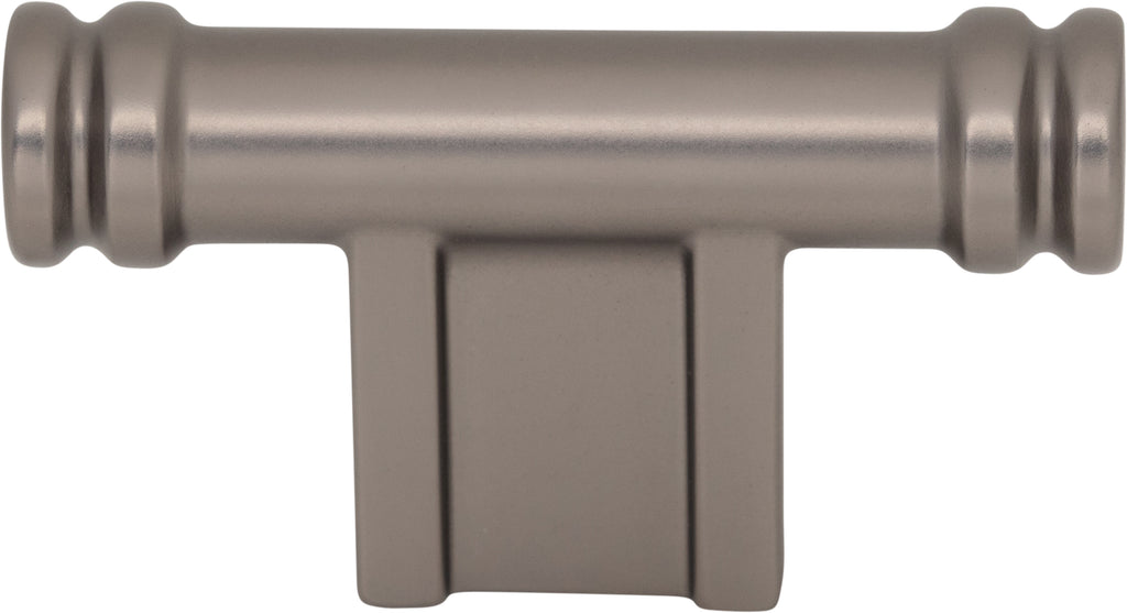 Top Knobs Newburn Series 2-1/4"L T-Knob, Ash Gray