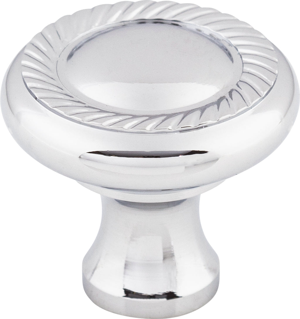 Top Knobs Swirl Series 1-1/4"L Knob, Polished Chrome