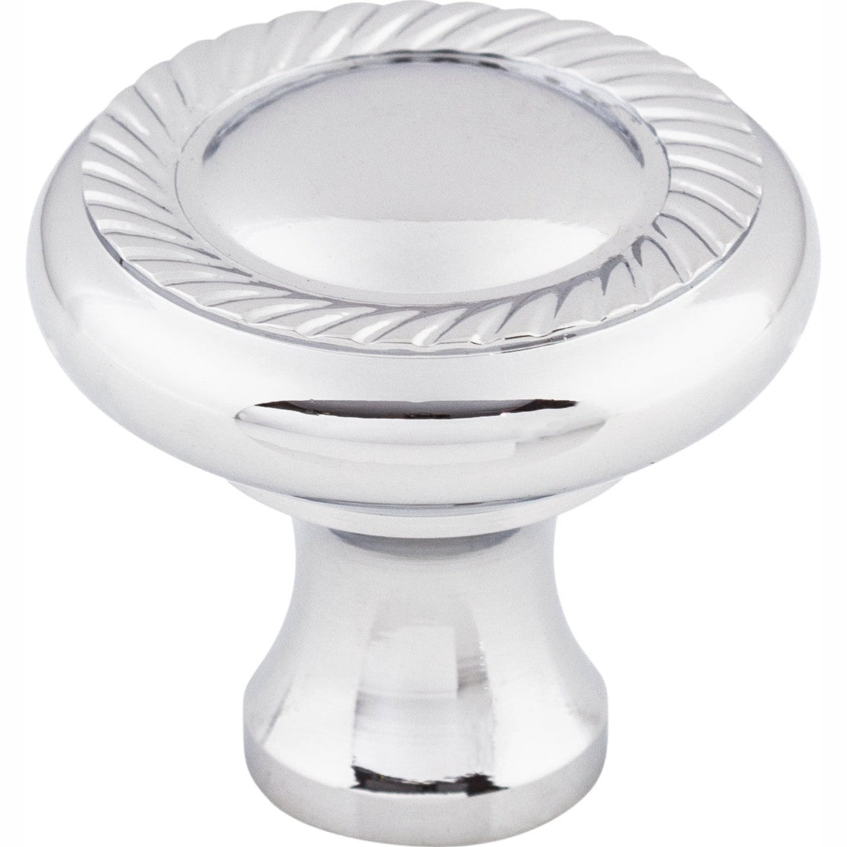 Top Knobs Swirl Series 1-1/4"L Knob, Polished Chrome