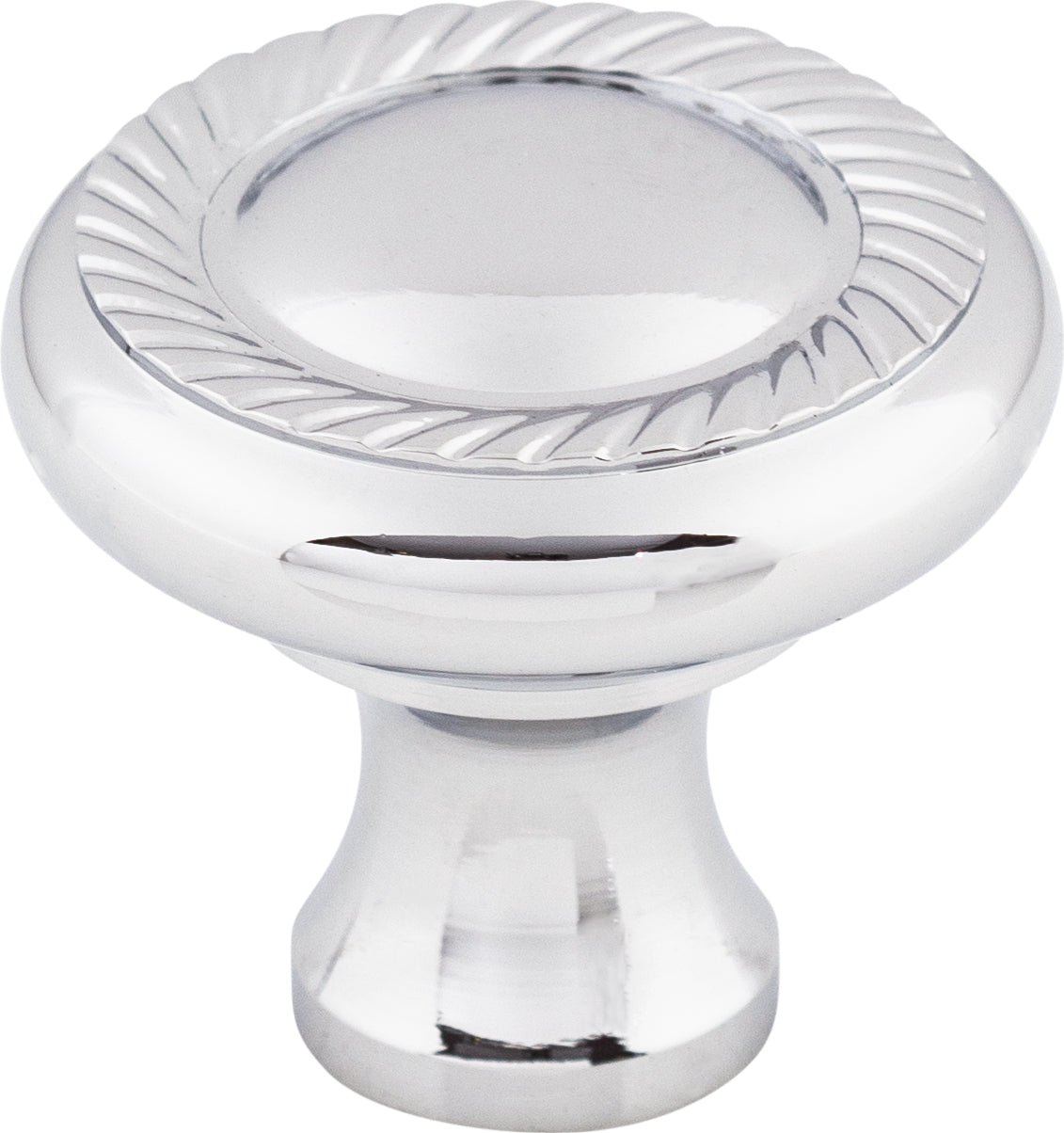 Top Knobs Swirl Series 1-1/4"L Knob, Polished Chrome