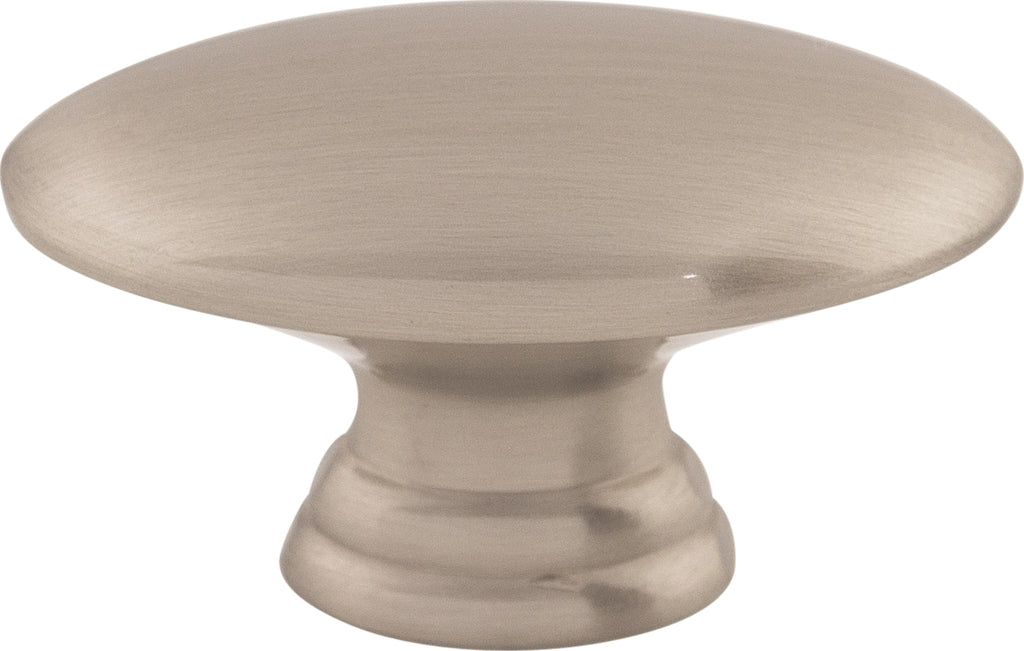 Top Knobs Oval Series 3/4"L Knob, Brushed Satin Nickel