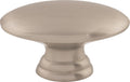 Top Knobs Oval Series 3/4"L Knob, Brushed Satin Nickel