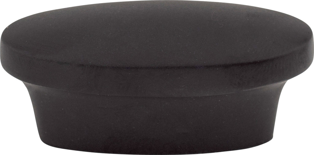 Top Knobs Oval Series 1-5/8"L Pull, Flat Black