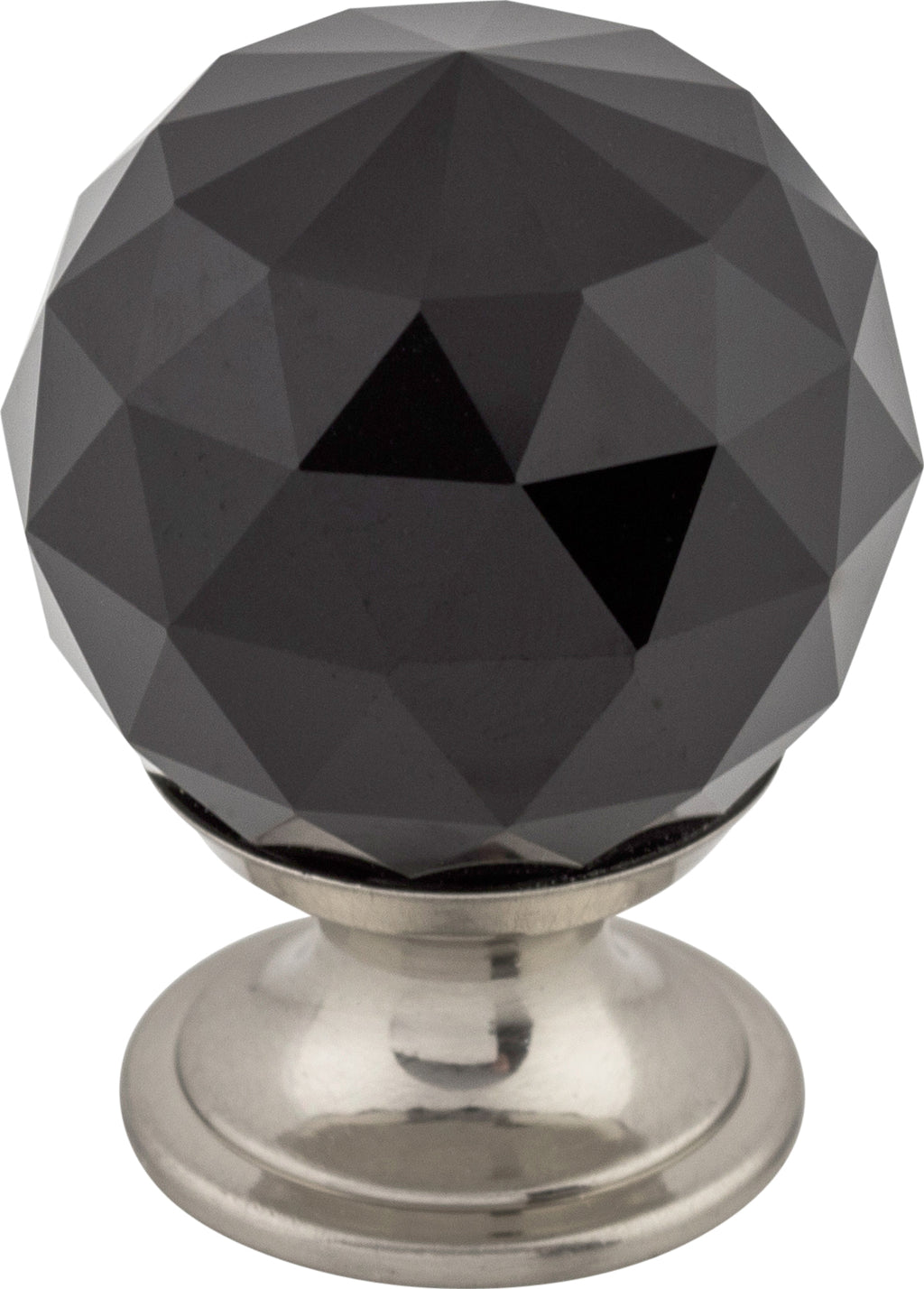 Top Knobs Black Crystal Series 1-1/8"L Knob, 