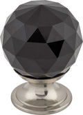 Top Knobs Black Crystal Series 1-1/8"L Knob, 