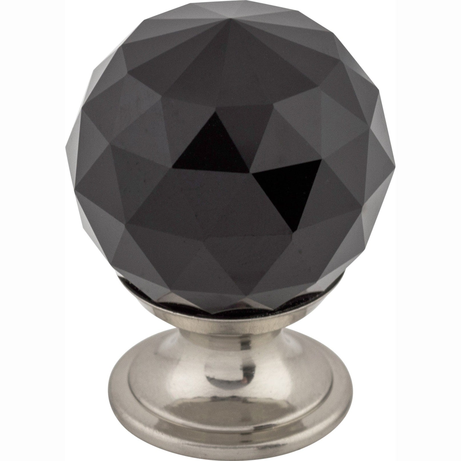Top Knobs Black Crystal Series 1-1/8"L Knob, 