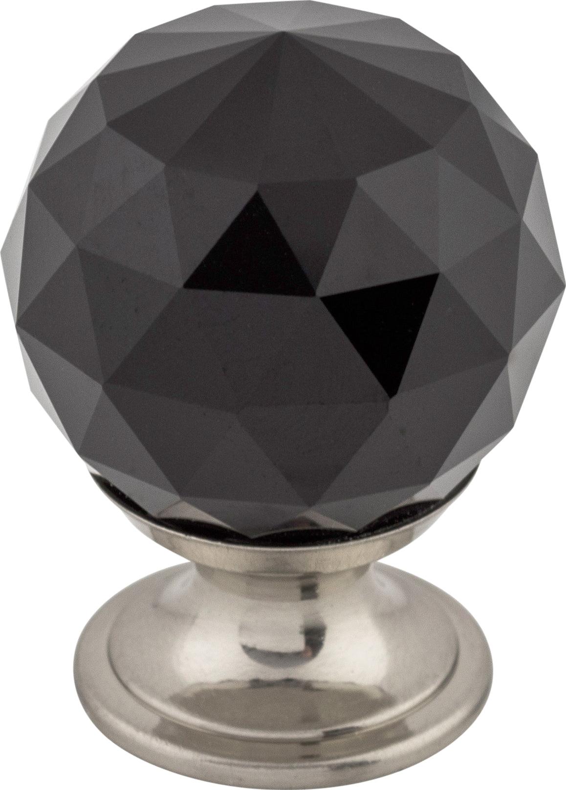 Top Knobs Black Crystal Series 1-1/8"L Knob, 